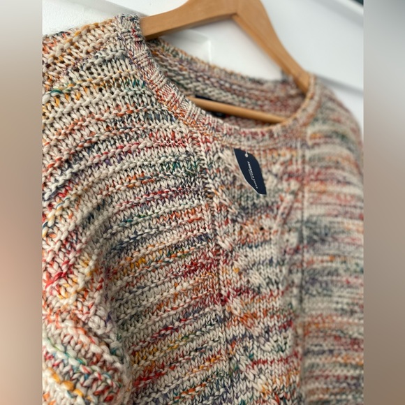 AMERICAN EAGLE • Cable Knit Rainbow Sweater • Size S - Picture 3 of 8